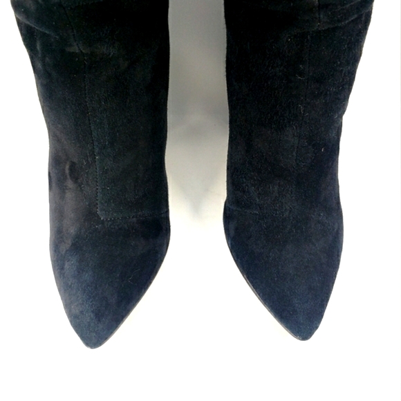 Kristin Cavallari Chinese Laundry Black Suede, Pull On Bootie Women's Size 7.5M - Picture 6 of 12